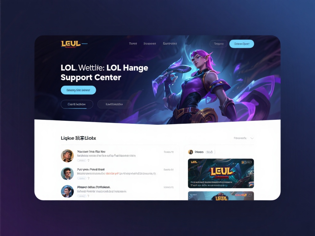 LOL官方网站首页支持中心，助您解决游戏常见疑问